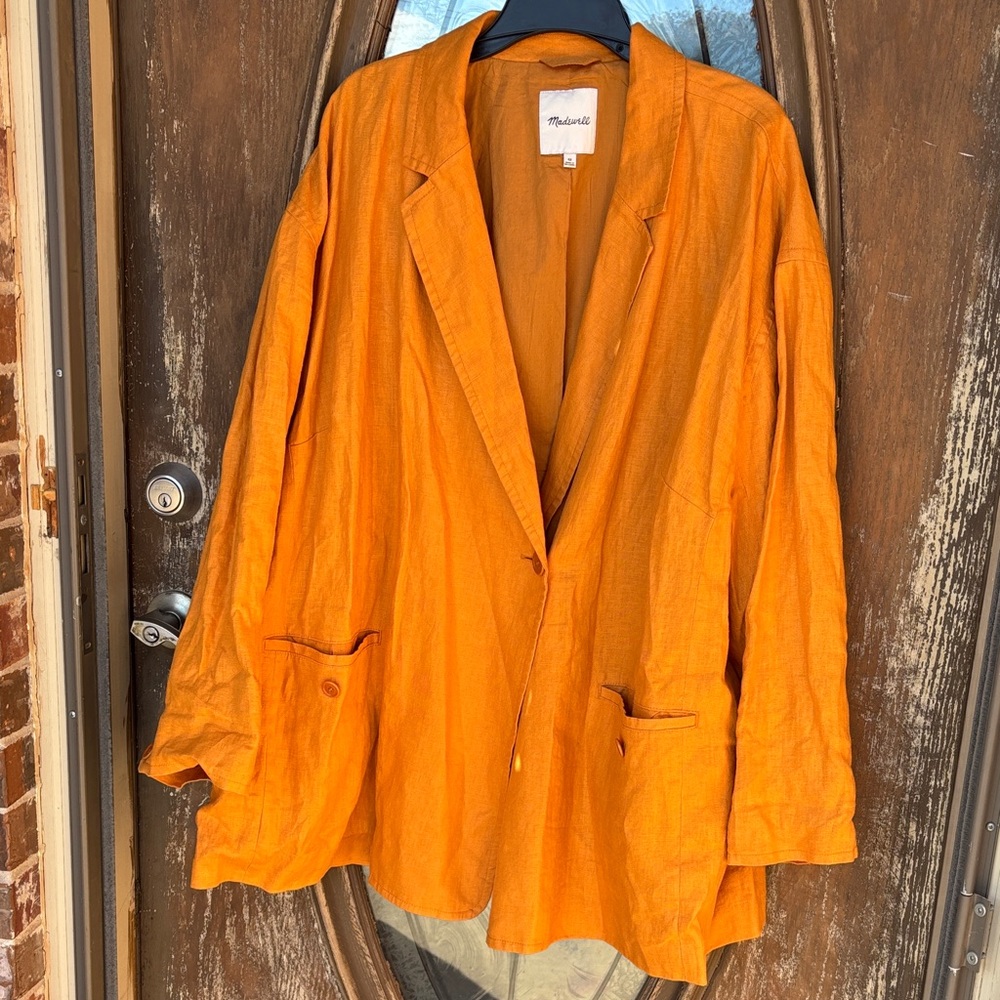 Madewell Linen Dorset Blazer! Size 4X